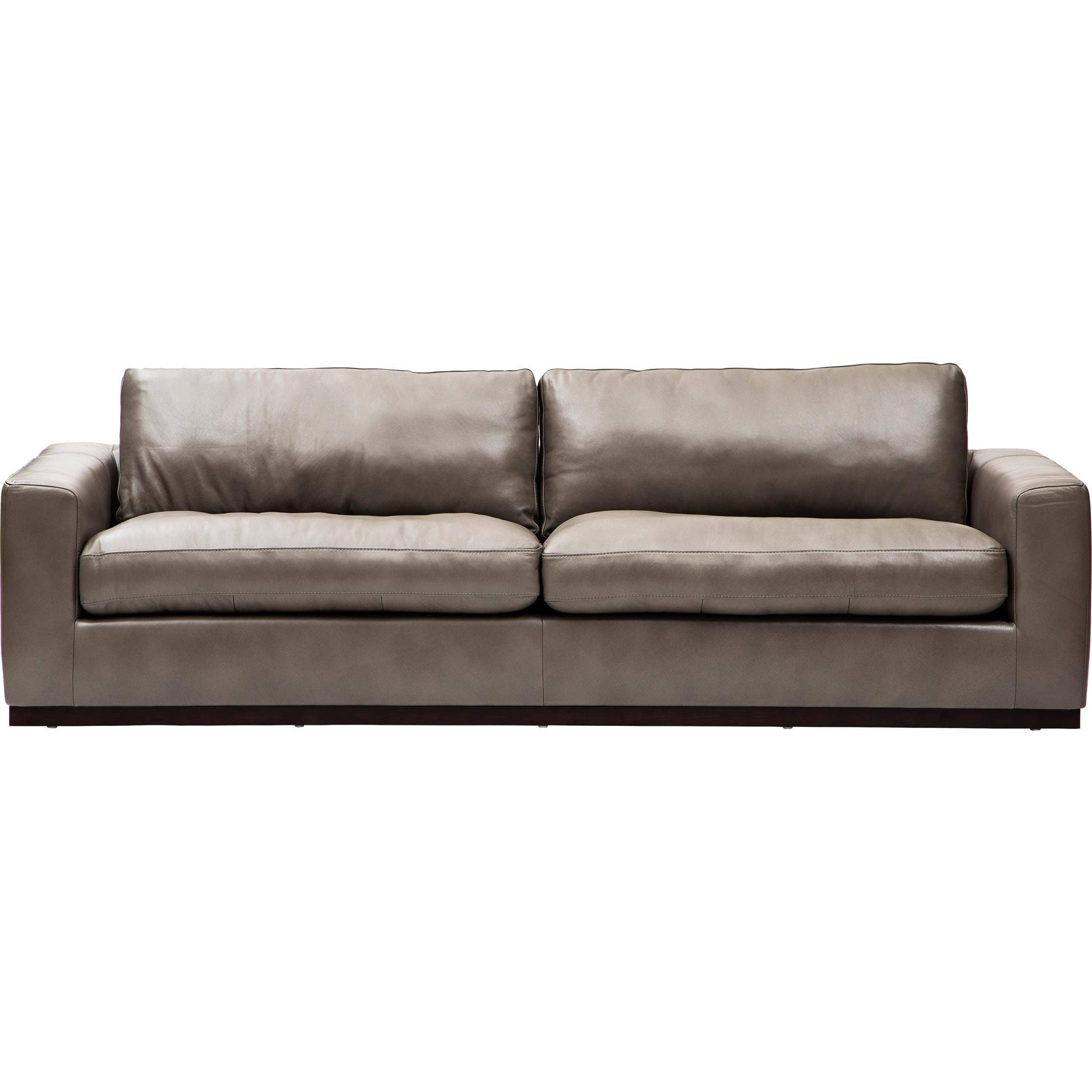Image of Wren Leather Sofa, Chesapeake Macchiate