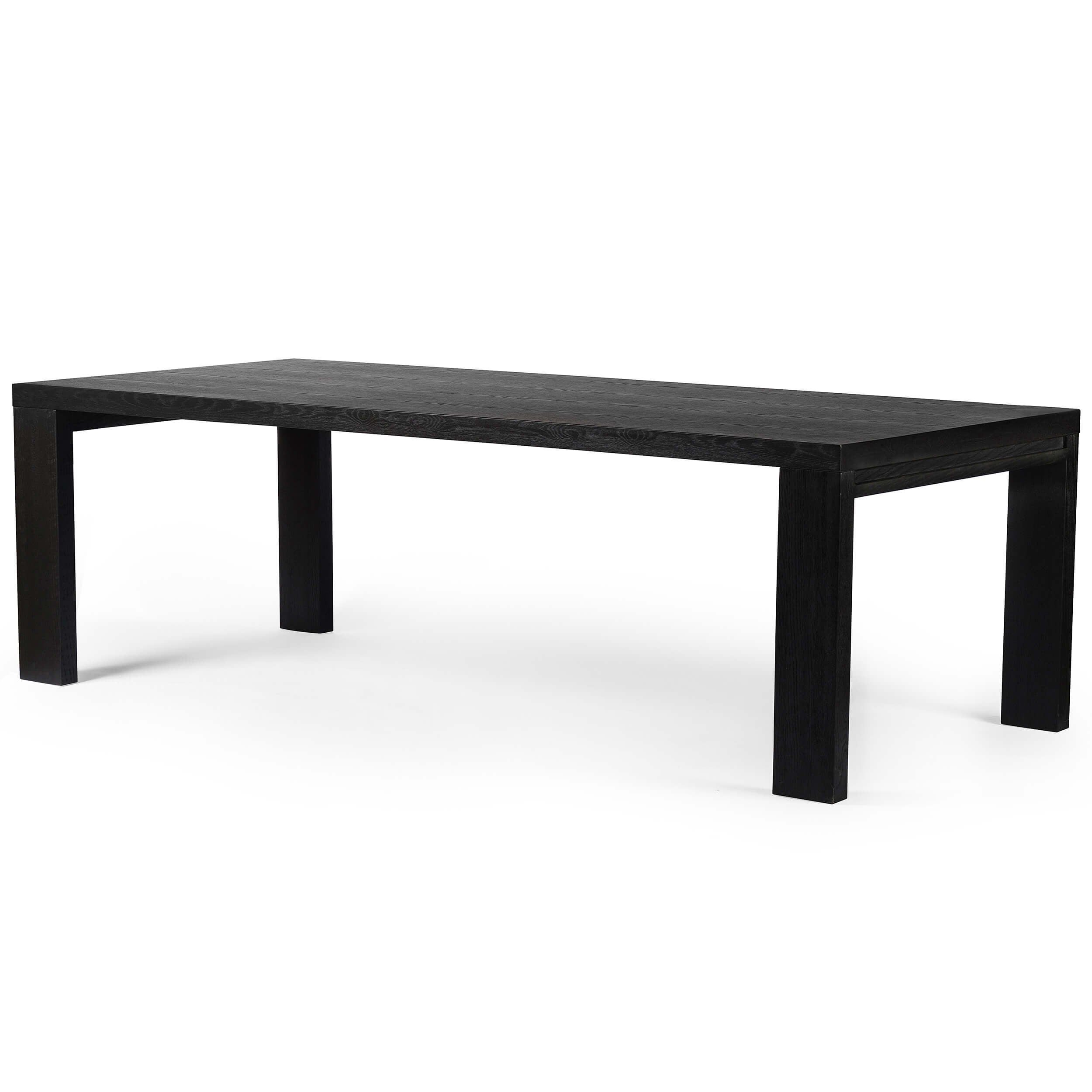 Image of Millie Dining Table, Drifted Matte Black