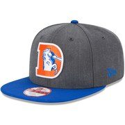 New Era Denver Broncos Heathered Charcoal/Royal Historic 9FIFTY Adjustable Snapback Hat