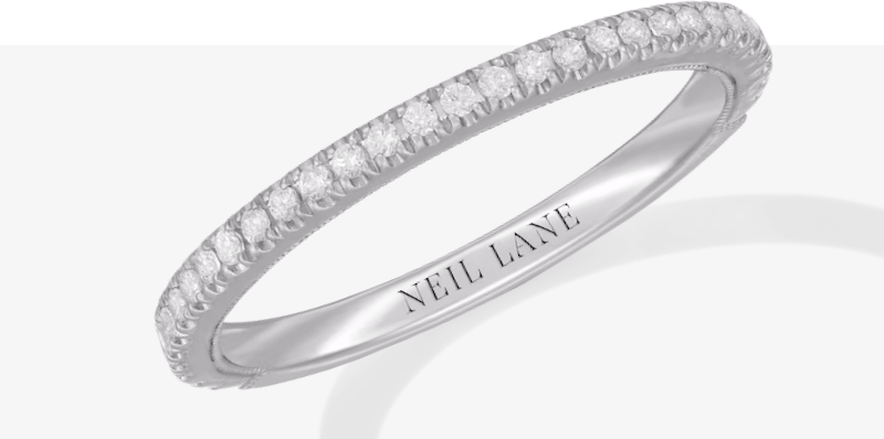 Neil Lane Diamond Wedding Band 1/5 ct tw 14K White Gold