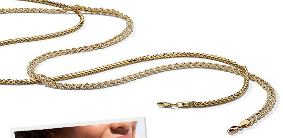 10K Yellow Gold Chain Necklaces