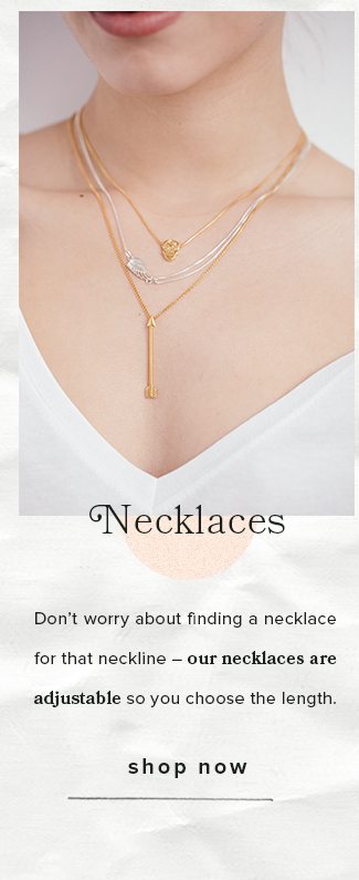 Shop delicate necklaces that can be worn every day.