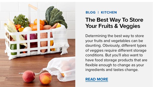 The Best Ways To Store Your Fruits & Veggies