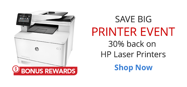 Printer Event 30% Back in Rewards on HP Laser Printers