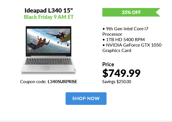 Ideapad L340 15"