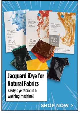Jacquard iDye for Natural Fabrics - Easily dye fabric in a washing machine!