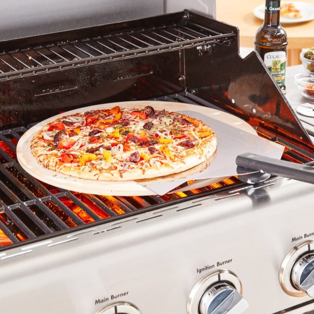 Just Grillin’® 3pc grill pizza stone set