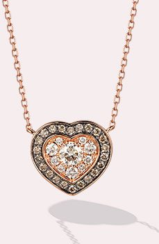 Le Vian Chocolate Diamond Heart Necklace