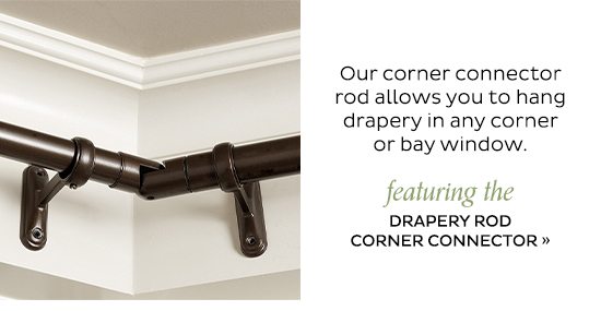 Drapery Rod Corner Connector