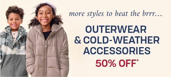 50% off Outerwear & Cold-Weather Accessories