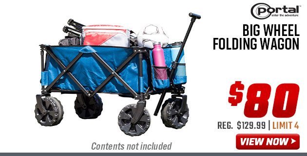 Portal Big Wheel Folding Wagon