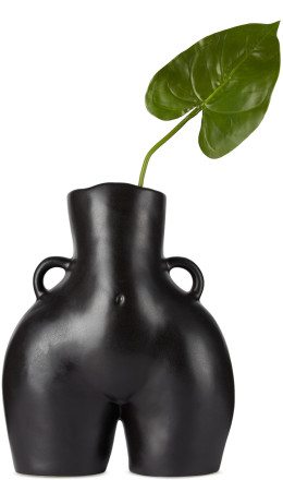 Anissa Kermiche - Black Ceramic Love Handles Vase