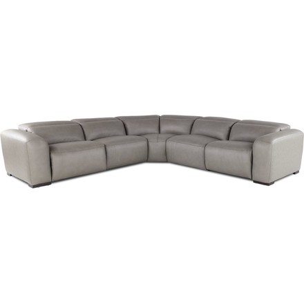 Chalet Gray 5-Piece Power Reclining Sectional