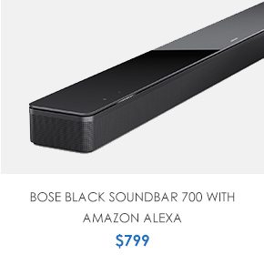 Bose Black Soundbar 700 With Amazon Alexa