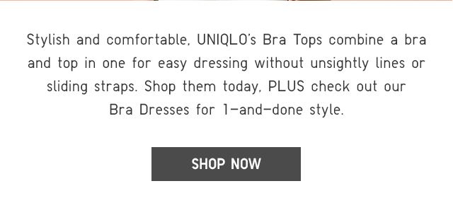 UNIQLO'S BRA TOPS - SHOP NOW