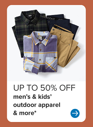 Up to 50% off men's and kids' active and more.