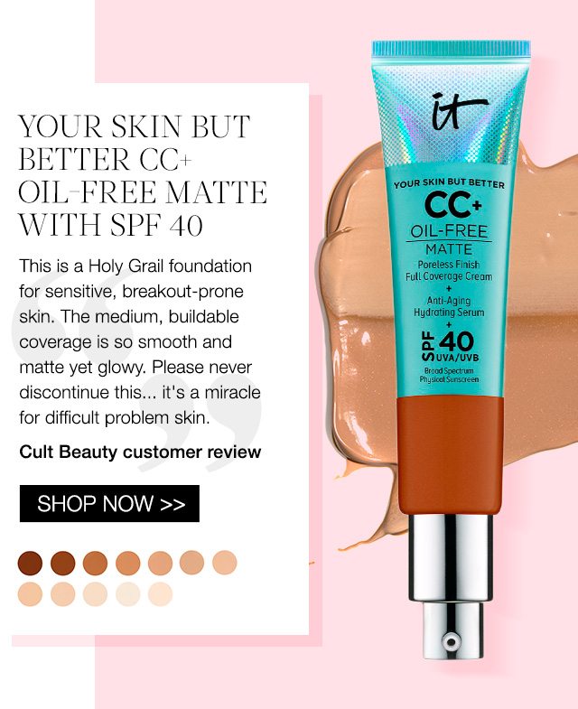 IT Cosmetics Your Skin But Better CC+ Oil-Free Matte with SPF 40