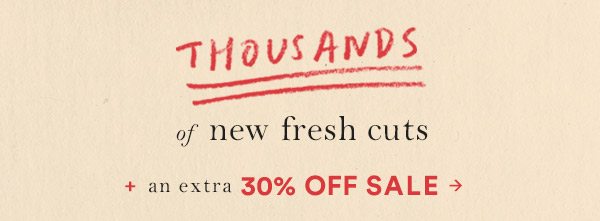 Shop freshly cut sale.