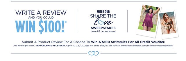 Enter Our Share The Love Sweepstakes