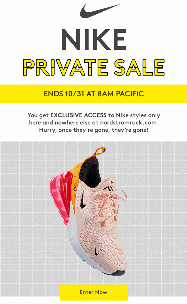 Hours left: Nike Private Sale 