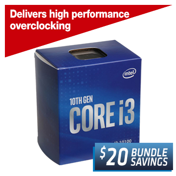 Intel Core i3-10100 Comet Lake 3.6GHz Quad-Core LGA 1200 Boxed Processor