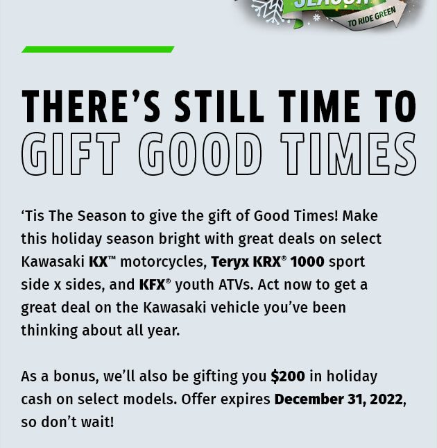 THERE’S STILL TIME TO GIFT GOOD TIMES