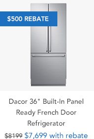 Shop Dacor 36 Built-In Panel Ready French Door Refrigerator