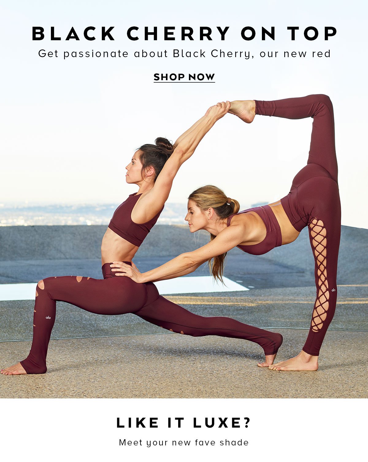 alo yoga black cherry