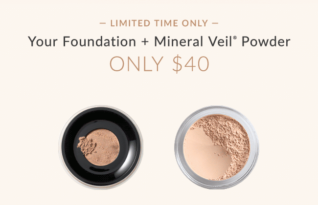 Your Foundation + Mineral Veil® Powder