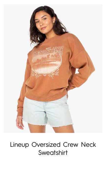 Lineup Oversized Crew Neck Sweatshirt