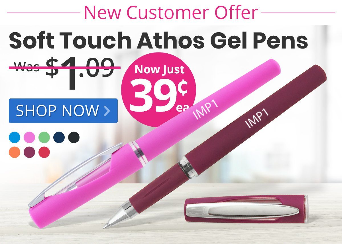 Soft Touch Athos Gel Pens for only 39¢ each!