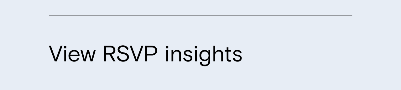 View RSVP insights