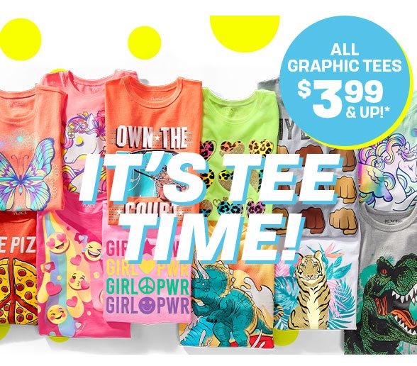 $3.99 & Up All Graphic Tees