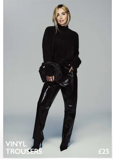 Black Vinyl Trousers 