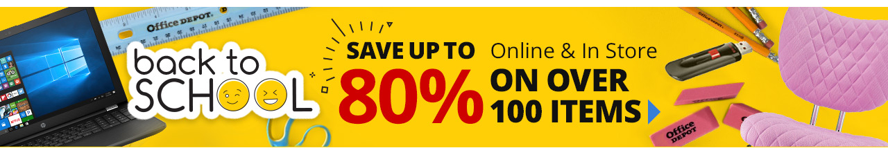 Save up to 80% off over 100 items In Store and Online