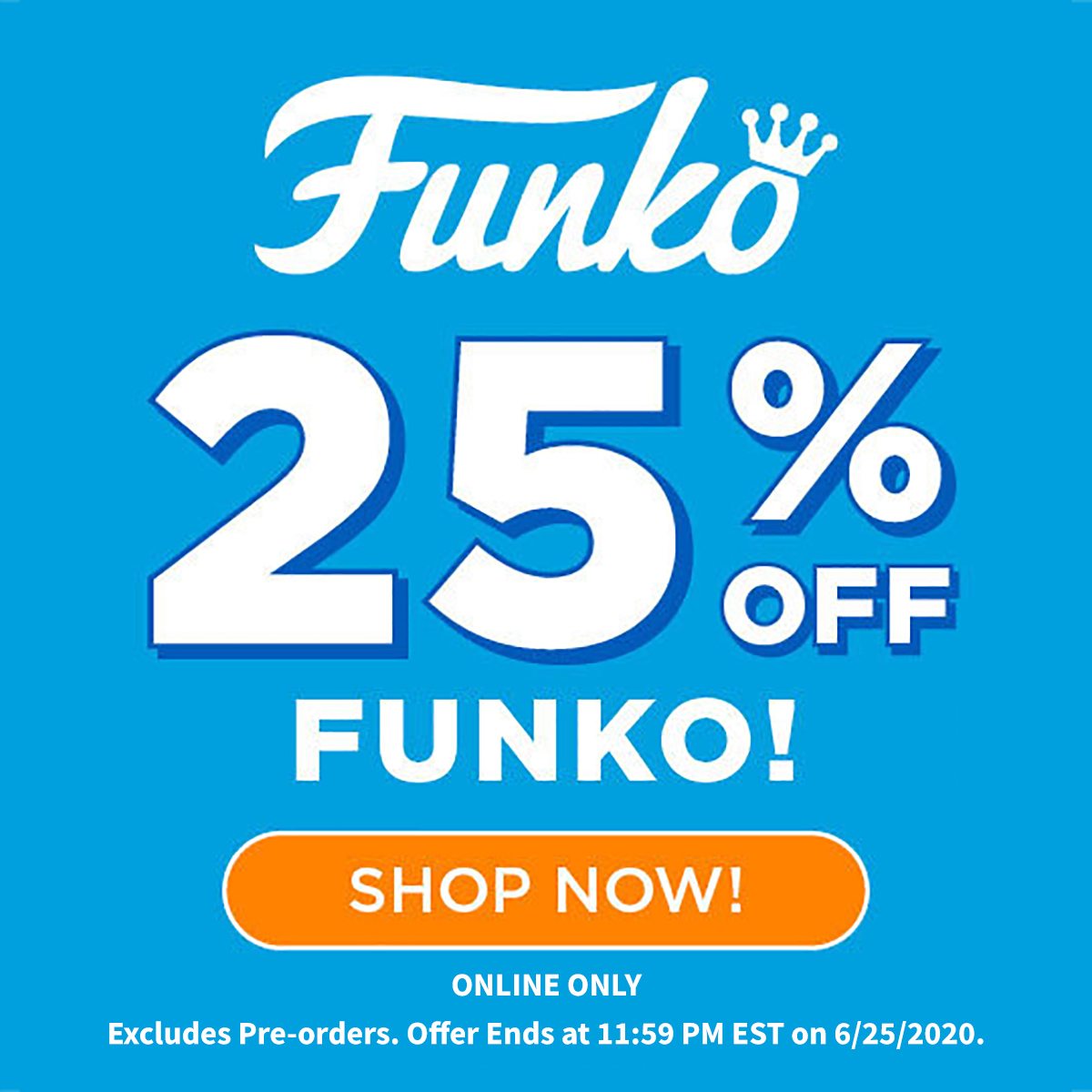 25% off Funko