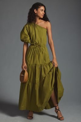 S/W/F Tiered One-Shoulder Dress