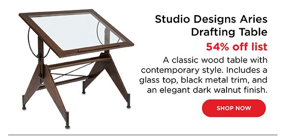 Studio Designs Aries Drafting Table - 54% off list