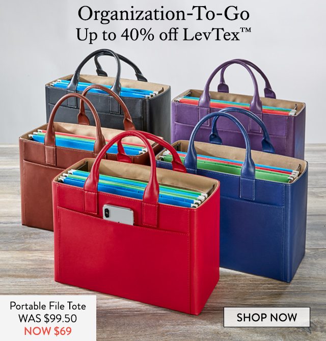 LevTex Portable File Tote