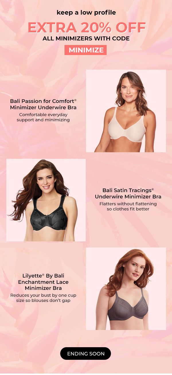 20% off All Minimizer Bras - Turn on your images