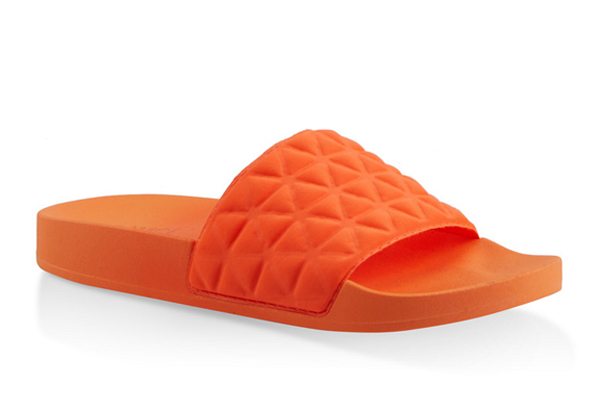 Quilted Scuba Knit Pool Slides