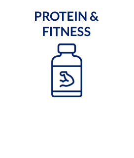 Protein & Fitness. Shop Now.