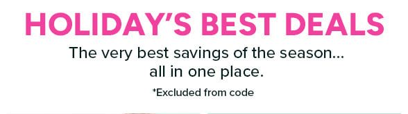 Holiday's Best Deals