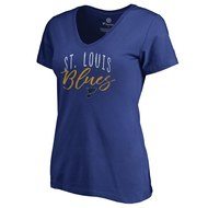 Women's Fanatics Branded Blue St. Louis Blues Graceful V-Neck T-Shirt
