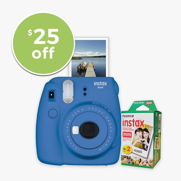 Fujifilm Instax Mini 9 Camera Bundle with 10 Exposure Film - $25 off