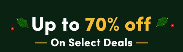  Up to 70% off Select Deals | Shop Now