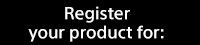 Register your product for: