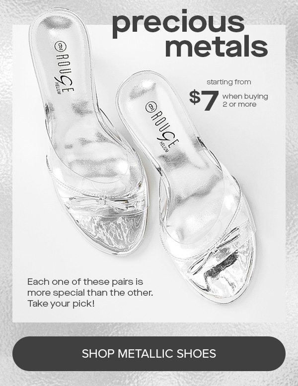 SHOP METALLIC SHOES