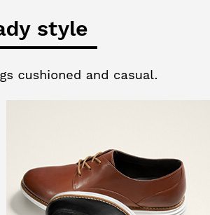 Work-ready style | Stylish oxfords keep things cushioned and casual.