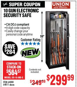 View 10 Gun Electronic Security Safe